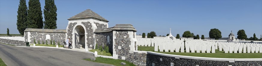 Entrance gate of the Tyne Cot Cemetery