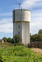 Water tower supplying housing at rendlesham