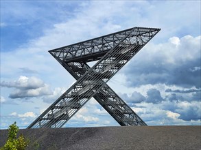 The Saarpolygon is a steel sculpture and a memorial to the coal mining industry in the Saar region