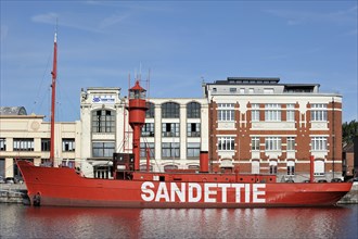 The lightship Sandettie at Dunkirk
