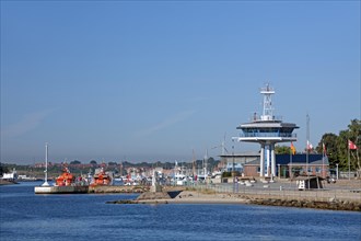 Travemuende harbour in the Hanseatic City of Luebeck