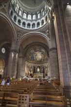 Interior of the Basilica Sacre-Coeur de Motmartre