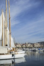 Sailing boats in the harbour at Cannes