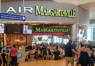 Air Margaritaville restaurant inside Cancun airport