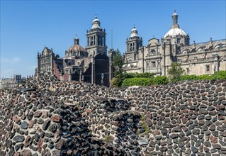 Templo Mayor archaeological Aztec city of Tenochtitlan