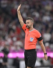 Referee Referee Daniel Schlager gesture
