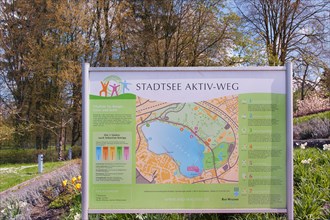 Information board for Stdtsee Aktiv-Weg