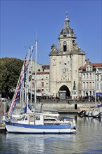 The town gate Grosse Horloge in the old harbour