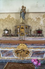 Altar of the Chapelle Notre-Dame-de-Bon-Secours in Gatteville-le-Phare