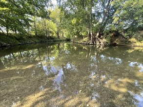 Natural river course