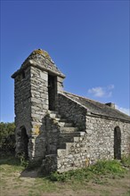 Old customhouse along the Brittany coast near Le Verger