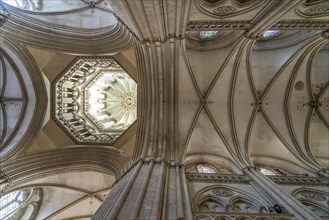 Dome and ceiling of Notre-Dame de Coutances Cathedral