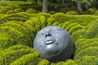 Giant Faces in the Garden of Emotions Jardin Emotions