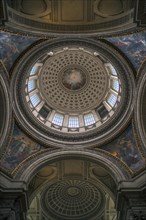 Domes and frescoes inside the Pantheon