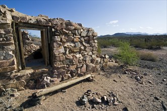 Ruin of the long abandoned gold and silver Victoria mine