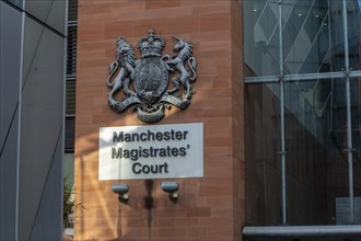 A view of the outside of the Magistrates' Court in Manchester. Manchester