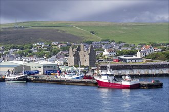 View over Scalloway Castle