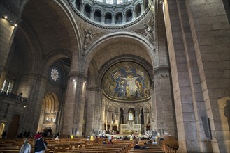 Interior of the Basilica Sacre-Coeur de Motmartre