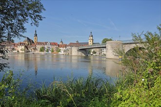 View of townscape with Main riverbank