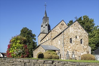 11th century Romanesque Saint Etienne church in the village Waha