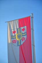 Town flag on the town hall