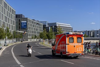 Berlin Fire Brigade emergency ambulance