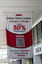 ADO advert 50% discount fares offer