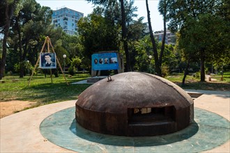 A war bunker in the center of Tirana. Albania