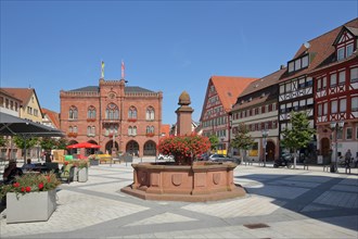 Market square with market fountain