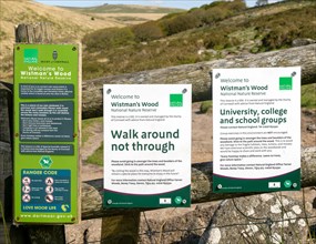 Information signs National Nature Reserve