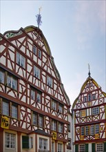 Gabled half-timbered houses on the medieval market square
