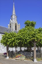 St. Jean the Baptist Church and centuries old linden tree