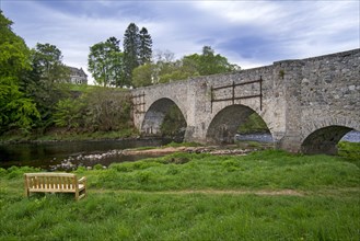 18th century Old Spey Bridge over the River Spey at Grantown-on-Spey
