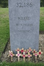 Memorial stone at the Island of Ireland Peace park
