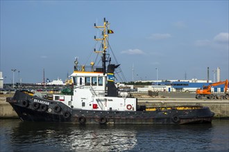 Tugboat in the port of Ghent