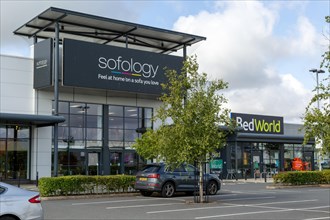 Sofology and BedWorld shops stores at Futura Park retail park