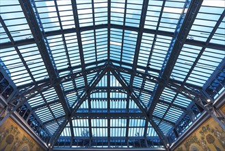 Glass dome with a steel structure from the exclusive department stores' La Samaritaine