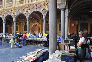 Second-hand book market in the inner court of the Vieille Bourse
