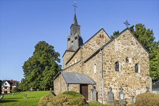11th century Romanesque Saint Etienne church in the village Waha