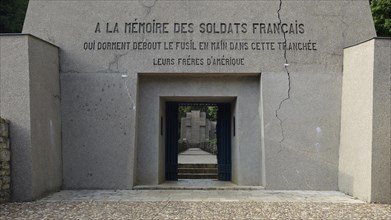 The First World War One memorial Tranchee Des Baionnettes