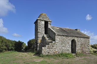 Old customhouse along the Brittany coast near Le Verger