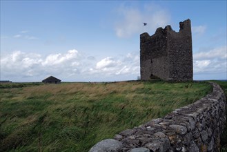 A view of Roslee Castle near Easkey which was built in 1207 and stands on the wild Atlantic way. Easkey