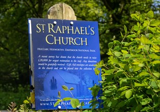 Sign for St Raphael's church