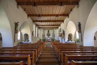 Church with wooden ceiling