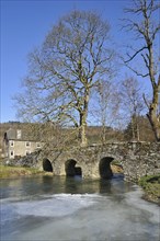 Old stone picturesque bridge