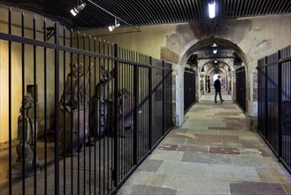 Medieval sculptures inside the Barrage Vauban