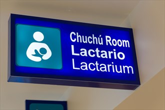 Sign for lactarium room for breastfeeding babies