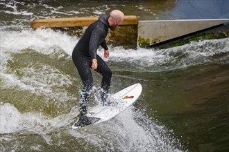 Surfer on a Linen Wave Hanover Germany