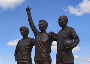Holy Trinity Statue outside the Manchester United's Stadium