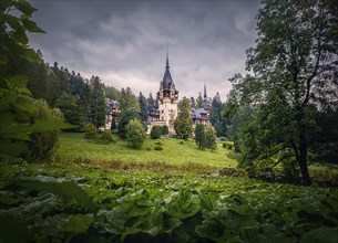 The famous Peles Castle former residence of Carol 1 first king of Romania